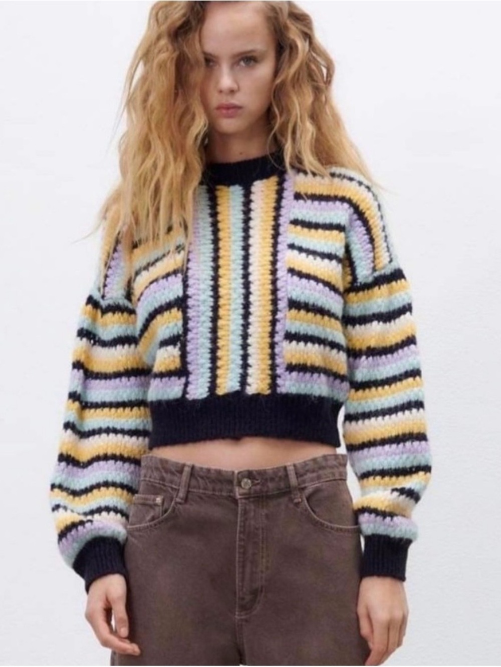 Zara Striped Sweater Size Small
